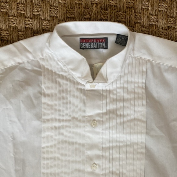 NWT Vintage Tuxedo Shirt Saturdays Generation sz Med - Picture 2 of 6